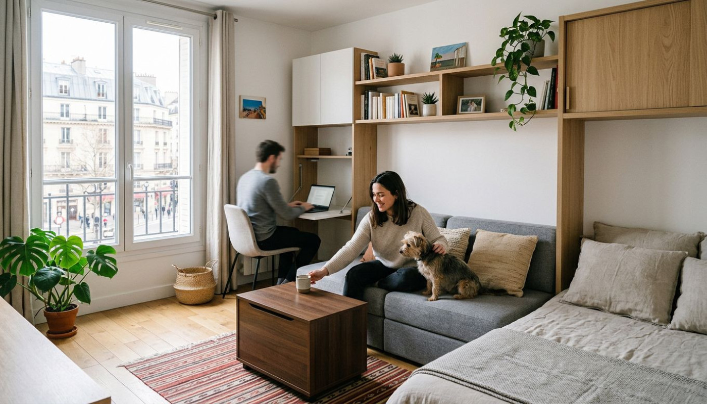 Le mobilier modulable : solution discrète pour les petits espaces urbains